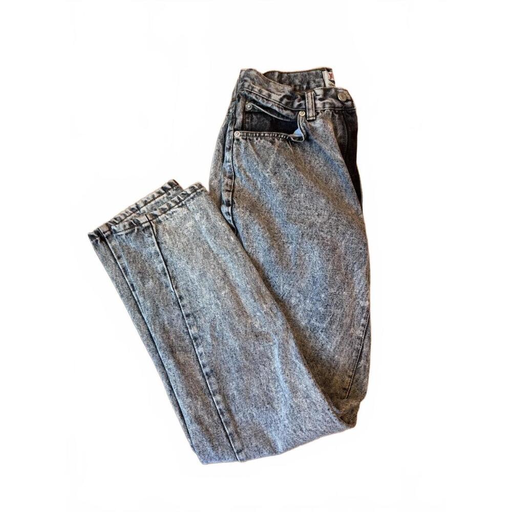 Vintage Jordache Acid Wash High Waisted Mom Jeans 80s 90s Tapered Leg Sz 11/12